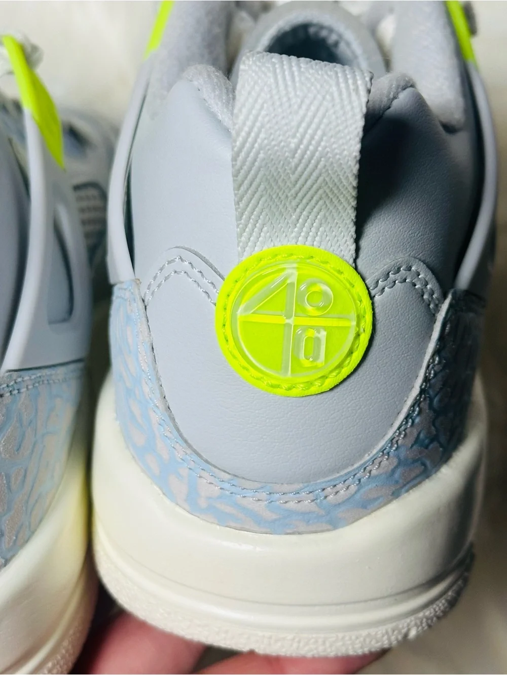 NWOT NO BOX Jordan Spizike Low in a Photon Dust, Volt, and Aluminum colorway